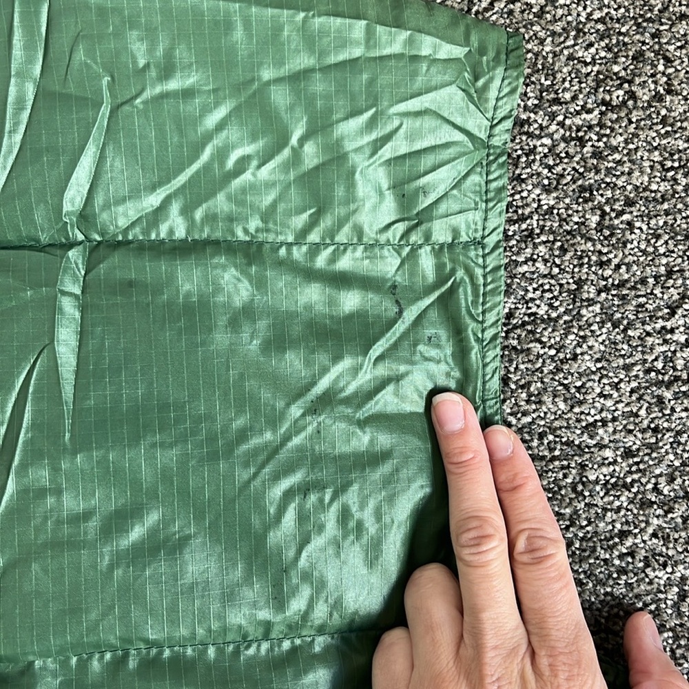 Vintage LL Bean Goose Down Vest - Army Green size Small - Picture 7 of 8